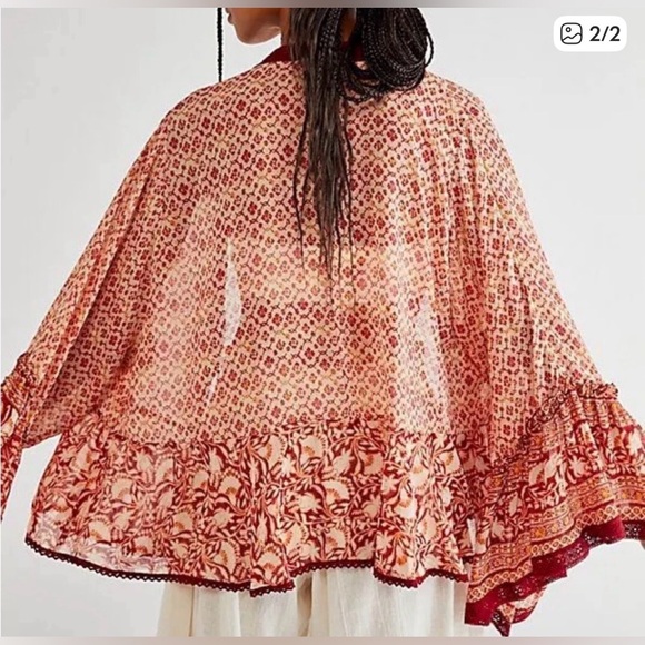 Free People Lola Kimono - Boho, Coastal, Layers, Phoebe, Cottagecore, Trendy - Picture 2 of 8
